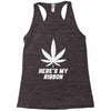 Support Lung Cancer Awareness With A White Cannabis Leaf Racerback Tank