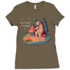 Let's Go Camping Ladies Fitted T-Shirt
