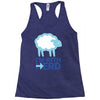 i m with herd Racerback Tank
