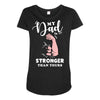 My Dad is Stronger Than Yours Maternity Scoop Neck T-shirt