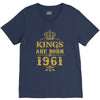 kings are born in 1961 V-Neck Tee