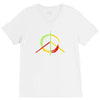peace simbol V-Neck Tee