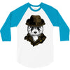panda rorschach 3/4 Sleeve Shirt
