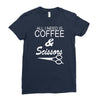 all i need is coffee sciossors Ladies Fitted T-Shirt