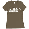 evolution fishing Ladies Fitted T-Shirt