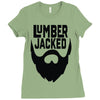 lumber jacked Ladies Fitted T-Shirt