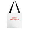 she's my sweet potato Tote Bags