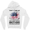 Veteran Don't Thank Me Thank My Brothers Who Never Came Back Zipper Hoodie