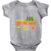 camp fire swamp Baby Onesie