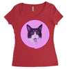 catsfinal recovered Women's Triblend Scoop T-shirt
