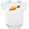 the spaceman logo Baby Bodysuit