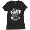 beer does not ask Ladies Fitted T-Shirt