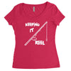 keeping it reel Women's Triblend Scoop T-shirt