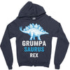 grumpa saurus rex Zipper Hoodie