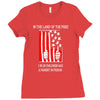 if the land of the free Ladies Fitted T-Shirt