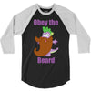 obey the beard 3/4 Sleeve Shirt