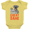 This Girl Loves Her Great Dane Baby Onesie