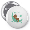 brown sleep Pin-back button