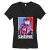 chewbacca poster, ideal gift or birthday present Women's V-Neck T-Shirt
