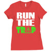 run the trap Ladies Fitted T-Shirt