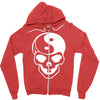yin yang skull (2) Zipper Hoodie