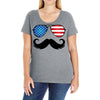 america Ladies Curvy T-Shirt