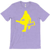 sasquatch guitar gear  funny bigfoot yeti comic monster retro T-Shirt
