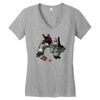 heeding the call of play time Women's V-Neck T-Shirt