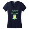 future runner Women's V-Neck T-Shirt