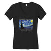 Vincent Van Gogh The Starry Night Women's V-Neck T-Shirt