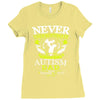 The Power Of An Autism Dad Ladies Fitted T-Shirt