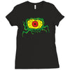 crawling eye monster Ladies Fitted T-Shirt