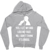 yes, i let my dog lick my face Zipper Hoodie