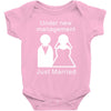 under new management   just married Baby Onesie