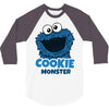 Cookie Monster 3/4 Sleeve Shirt