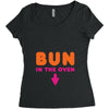 Bun in the Oven Women's Triblend Scoop T-shirt