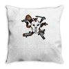 masked chaos Throw Pillow