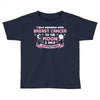 I Love Someone with Breast Cancer to The Moon and Back to Infinity Toddler T-shirt