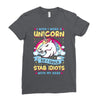 I Wish I Were A Unicorn So I Could Stab Idiots With My Head Ladies Fitted T-Shirt