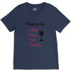 wine shopping V-Neck Tee