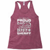 proud dad 3 Racerback Tank