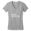 make herstory Women's V-Neck T-Shirt