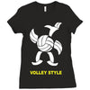 volleyball style sport funny gift present outdoor Ladies Fitted T-Shirt