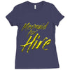 mermaid for hire Ladies Fitted T-Shirt