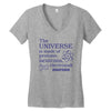 The Universe Is Made Of Protons Neutrons Elektrons And Morons Women's V-Neck T-Shirt
