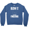 alien blow it fingering Crewneck Sweatshirt