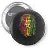 new! men's rasta vibe lion Pin-back button