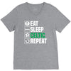 eat sleep celtic V-Neck Tee