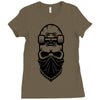 skate skull Ladies Fitted T-Shirt