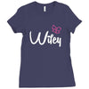 Wifey white Ladies Fitted T-Shirt